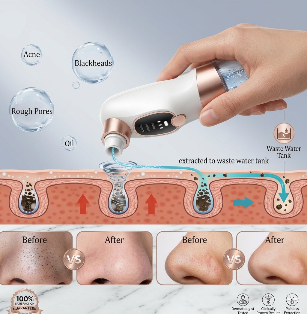 Extractor de poros recargable por USB